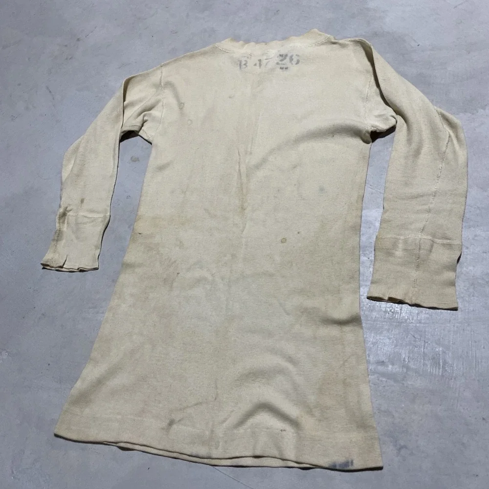 Rare Vintage 40s WWII USN US NAVY Sailors Pullover Undershirt T Shirt Size 38